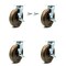 Service Caster 8 Inch High Temp Phenolic Caster Set with Roller Bearings 4 Brake 2 Swivel Lock SCC-30CS820-PHRHT-TLB-BSL-2-TLB-2 - alternate 2